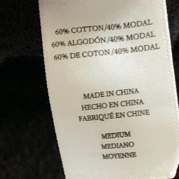 Rails M Marlo Flocked Cobra Print Boxy Pullover Double Side Zip Sweatshirt 49G - Picture 14 of 15